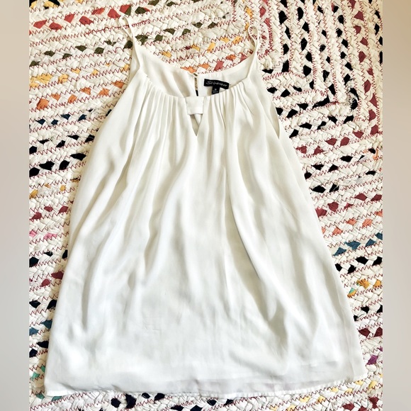 Bundle of 3 tank tops size M, navy blue, white, red white & blue striped. - Picture 2 of 6